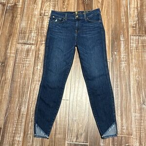 7 For All Mankind ‘The Ankle’ Skinny—Size 28–Excellent Condition